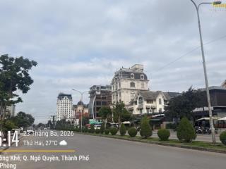 Đất tuyến 2 lê hồng phong 2 mặt đường, hướng đông nam hàng hiếm vị trí đắc địa sôi động bậc nhất