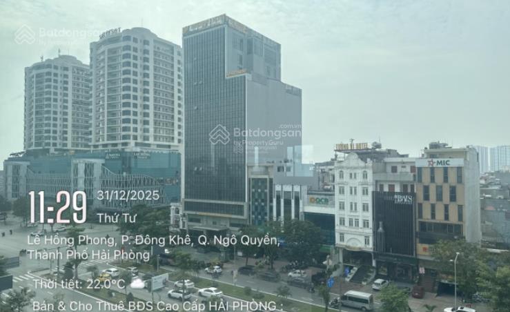 Bán đất mặt đường lê hồng phong 425m2 lô góc 2 mặt tiền được cấp phép xây 15 tầng