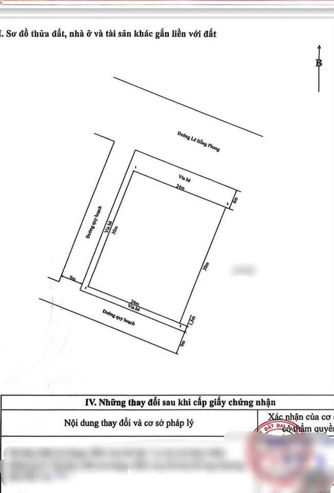 Siêu phẩm đất vàng lê hồng phong 720m lô góc 3 mặt tiền ngang 24m tiềm năng xây 15 tầng giá hấp dẫn