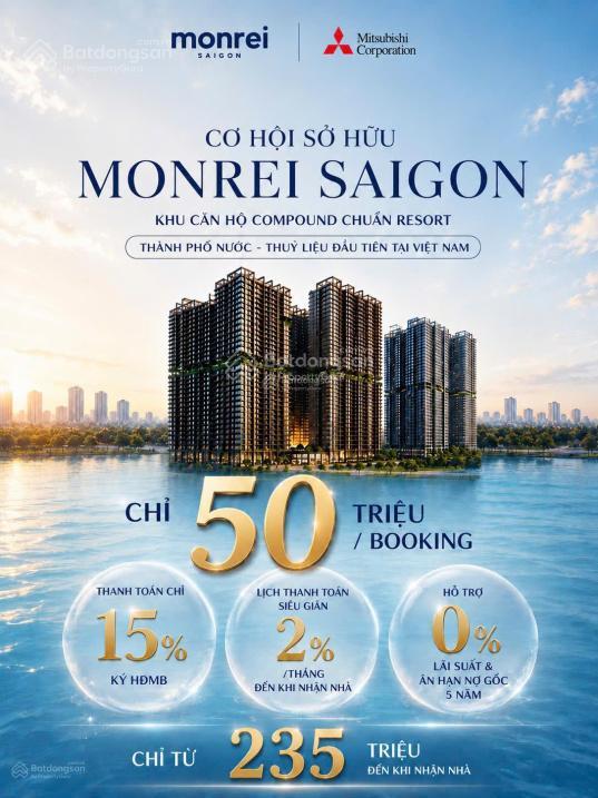 Monrei sài gòn mitsubishi|mở bán tòa detox & onsen|studio từ1,87 tỷ  2pn từ 2,1 thanh toán chỉ 15%