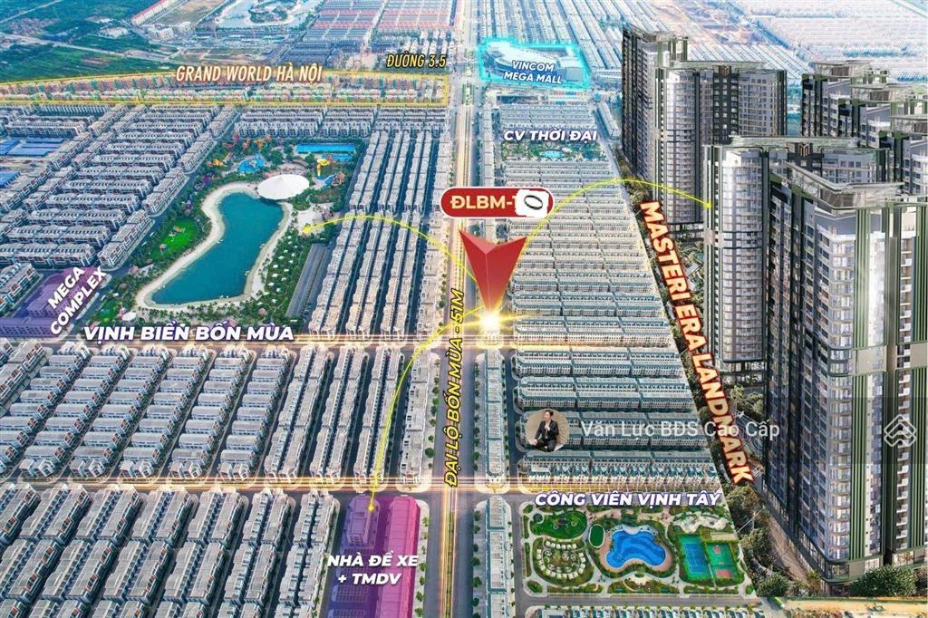 Hot! hiếm có căn shop áp góc tại trục chính đại lộ bốn mùa kinh doanh siêu đẹp, 110m, giá 13 tỷ