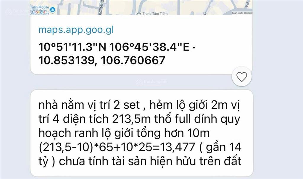 11tỷ chỉ 214m2 28 đường chương dương linh chiểu cũ