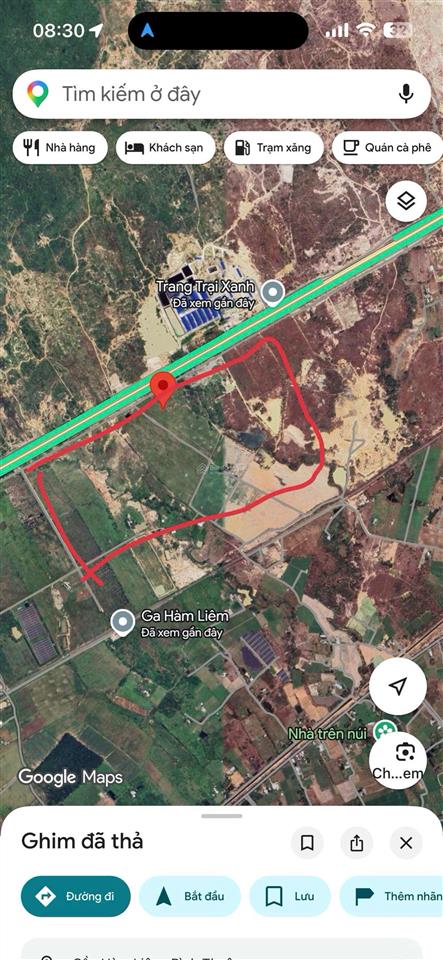 10tỷ5  20,6ha bán bớt 6,6ha đất hàm liêm phan thiết lâm đồng sát cao tốc đường 20m bqp