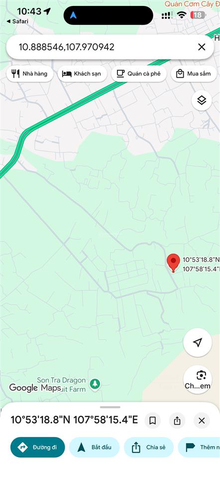 Bán vườn thanh long 3,5 tỷ, 8800m2 (500m2 thổ cư) mặt đường xã hàm cường đang thu hoạch