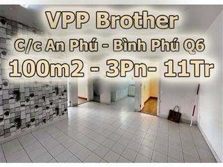 (thuê) căn hộ an phú  100m2  3pn  11tr  full nội thất q6