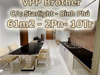 Căn hộ starlight  2pn  10tr  tầng trung (full nội thất), q6