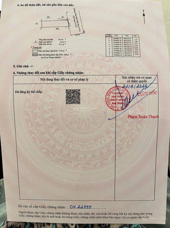 Bán đất mặt tiền đường trần nhật duật ngay tttp thích hợp kinh doanh sinh lời