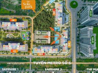 Bán gấp căn 2pn+ 64m2, tòa g2 (view bể bơi) giá 5,2 tỷ tại imperia sola park  vinhomes smart city