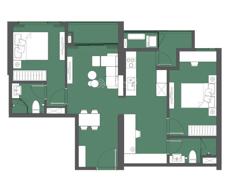 Siêu phẩm! 2pn+ 74m2 giá 6,83 tỷ tại lumiere evergreen  0974 690 ***