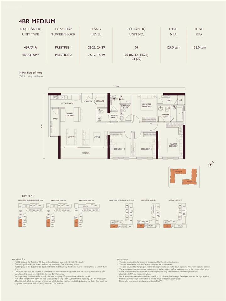 Độc quyền. bán gấp 4pn 3wc 128m2 khu p giá 10,25 tỷ tại lumi hanoi,  0974 690 ***