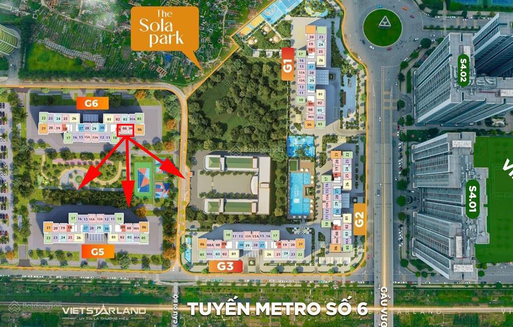 [giá tốt] bán gấp 2pn toà g6 view nội khu giá 4,8 tỷ (vay ân hạn 10/2027) tại sola park