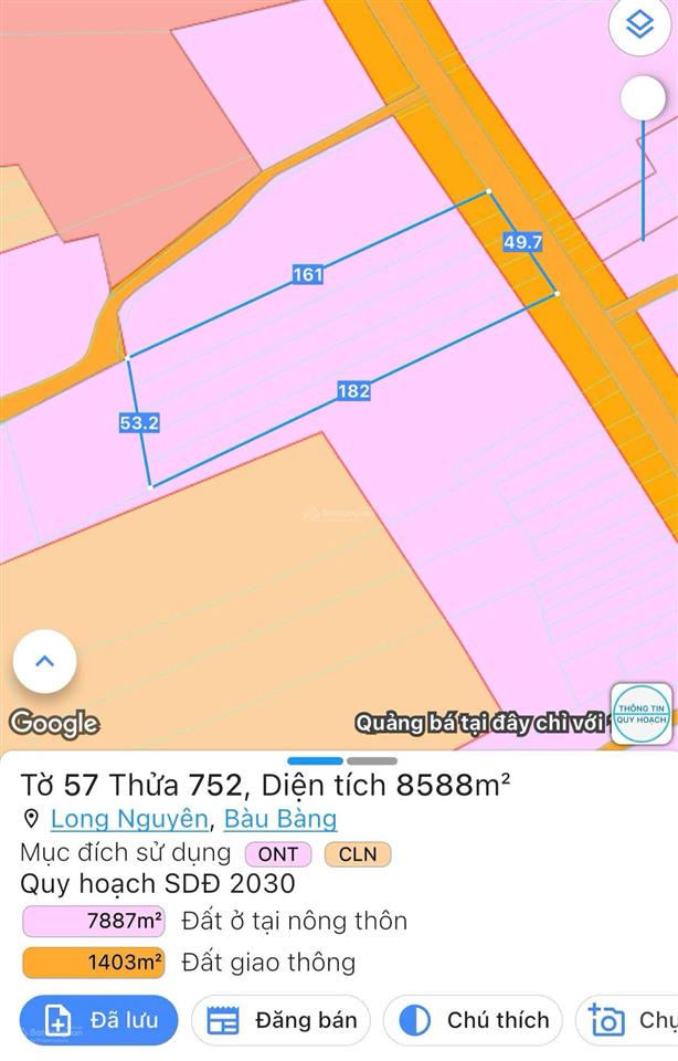 Tôi chuẩn bị xuất cảnh nay bán cắt lỗ giảm mạnh còn 60tỷ lô đất ngay mt dt749a đã có 2400m2 thổ cư