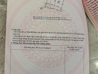 Đản mỗ  uy nỗ  đông anh  hn đường ô tô, giá 6x triệu/m2