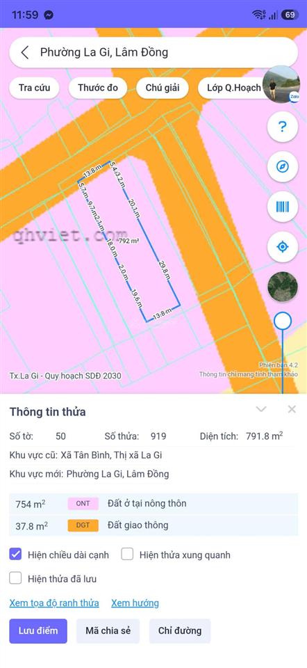 Bán đất gần biển  800m² có thổ cư sẵn, đường nguyễn thông giá chỉ 3 tỷ!