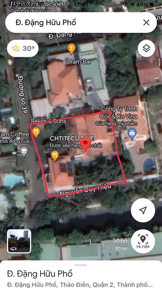 Bán góc 2 đường 39, 250 tỷ, 1018 m2, hướng nam, đang cho thuê giá re( nhà. nhỏ )1500$/ tháng