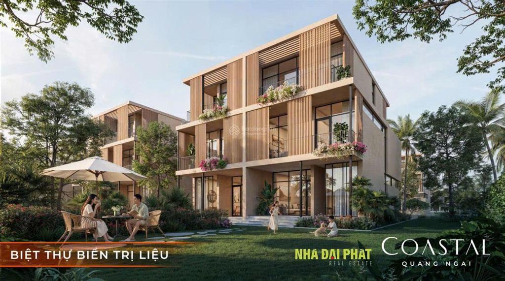 Bán nhà biệt thự khu đô thị coastal quảng ngãi, diện tích 100m2