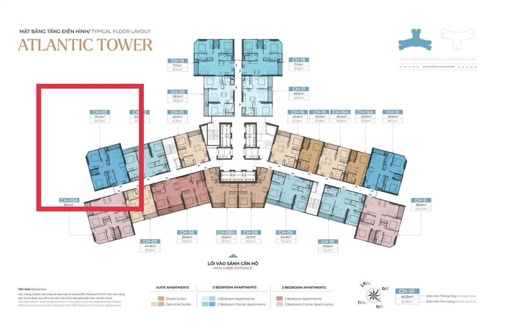 Bán căn y4 góc 2pn dt 72,1m2 giá 6,4 tỷ ký trực tiếp cđt mik  the continental