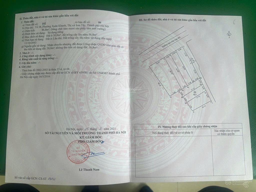 Bán đất thổ cư 86,8m2 mặt tiền 5m ngõ 90, ô tô vào được