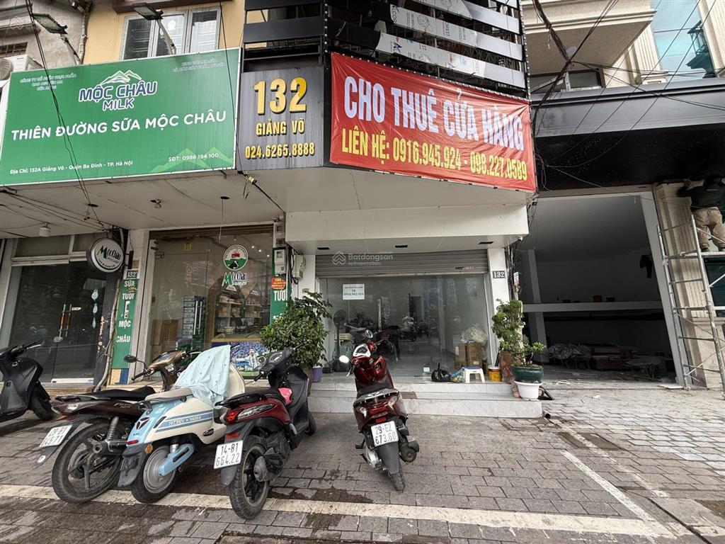 Chính chủ cho thuê mặt bằng kinh doanh tầng 1, 132 giảng võ, đối diện ga cát linh