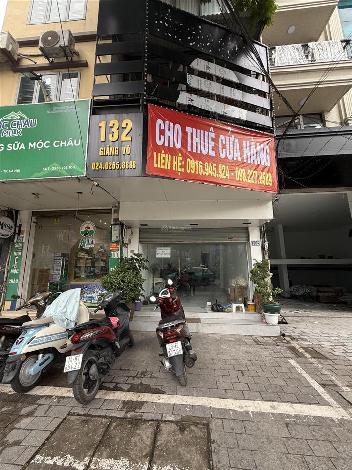 Chính chủ cho thuê mặt bằng kinh doanh tầng 1, 132 giảng võ, đối diện ga cát linh