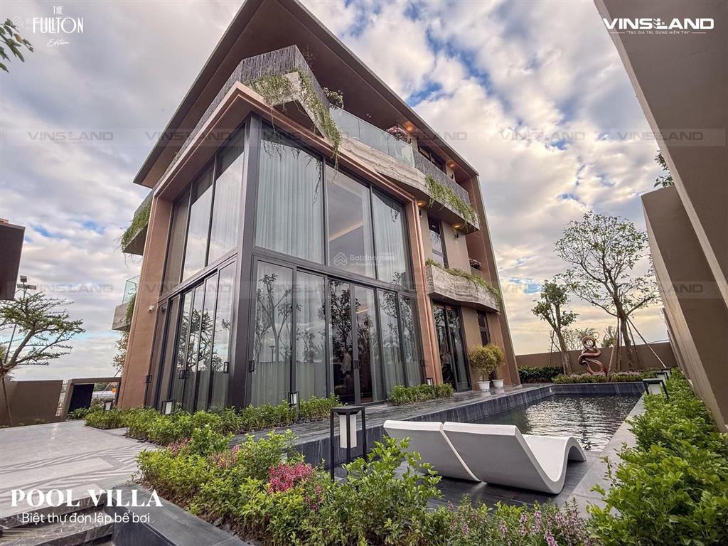Dinh thự bể bơi riêng fullton dv512, căn ngoại giao vip kế công viên 1,9ha, bể bơi vô cực hiếm có