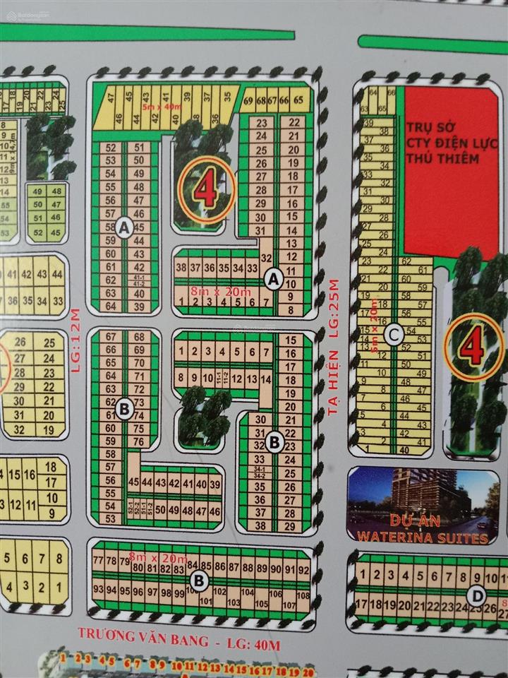 Bán đất nền dự án huy hoàng 8x20m giá chỉ 190tr/m2