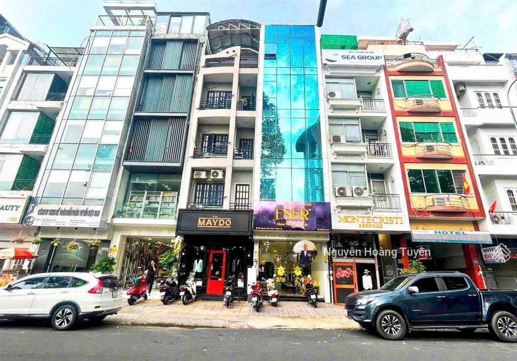 Bán nhà mặt tiền hai bà trưng,tân định, quận 1. dt 8.5 x 27m(cn 225m2)hđt 230 triệu  giá 170 tỷtl