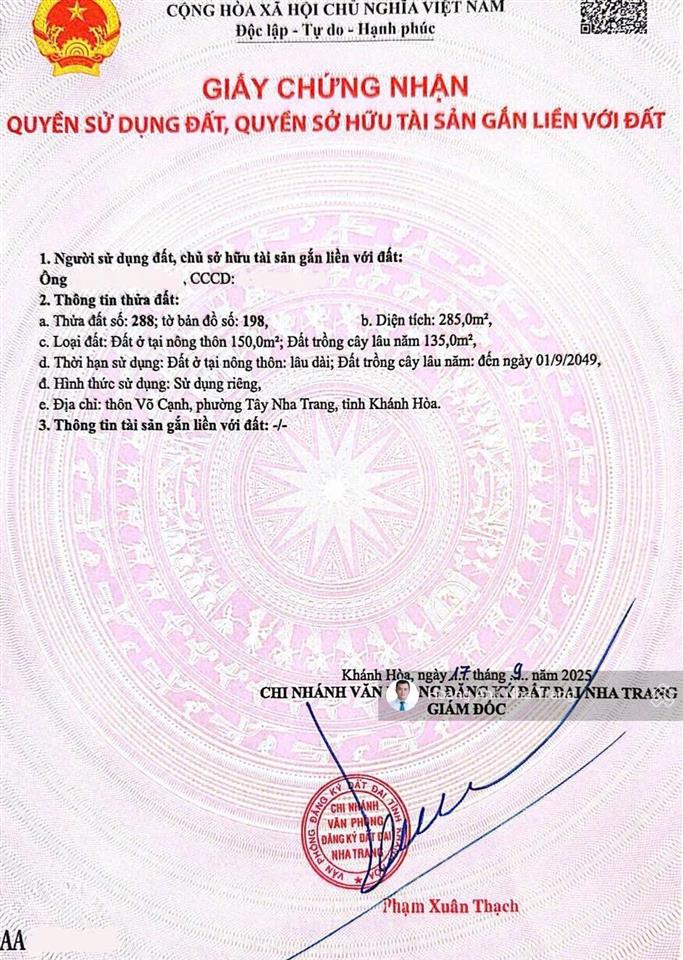 Giảm sốc! bán đất tặng nhà tiền chế đang cho thuê đường 23/10, phường tây nha trang chỉ 31 tr/m2