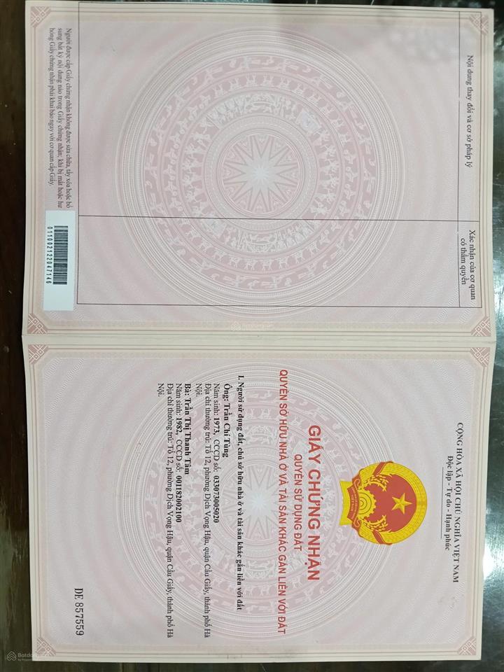 Chính chủ cần bán đất thổ cư chuẩn, được xây dựng tại tổ dân phố phượng đồng phường chương mỹ