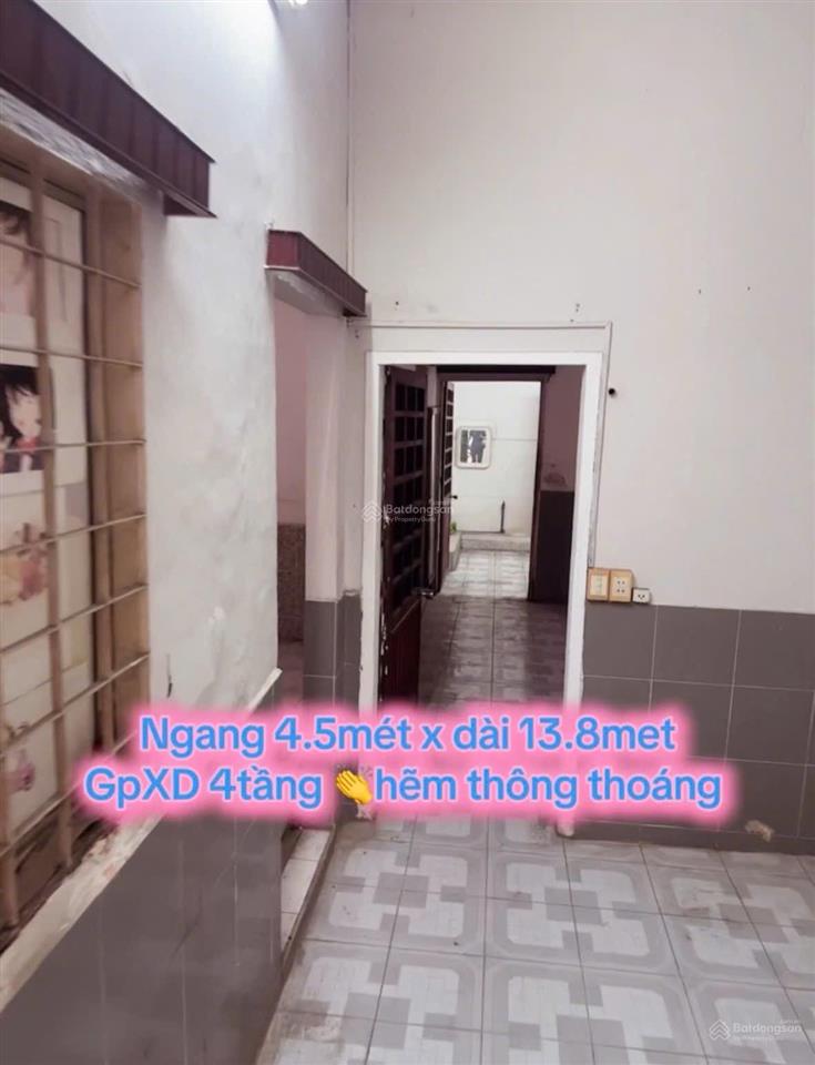 Chính chủ bán nhà mặt tiền hụt đường hậu giang q6
