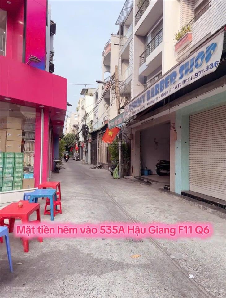 Chính chủ bán nhà mặt tiền hụt đường hậu giang q6