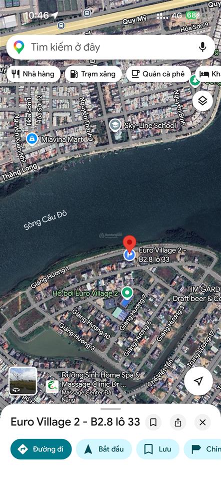 Bán đất biệt thự euro village 2  view mặt sông hàn. đường giáng hương 1.  0888 282 ***