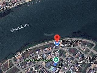 Bán đất biệt thự euro village 2  view mặt sông hàn. đường giáng hương 1.  0888 282 ***