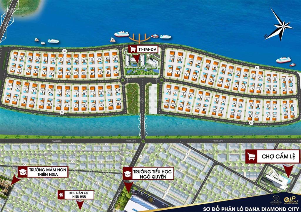 Bán đất biệt thự khu đảo nổi khuê trung  phường cẩm lệ, thành phố đà nẵng.  0888 282 ***