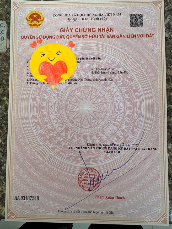 Bán gấp nhà riêng 4pn, 4wc tại hoàng diệu, nha trang 7,5 tỷ, 65m2 giá tốt