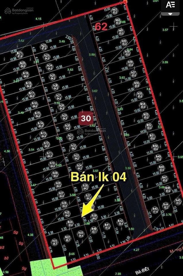 Chính chủ bán lk 19 đấu giá thanh lương bích hòa hn