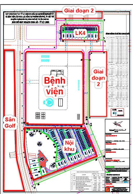 Bán nhanh lô đất mặt tiền 10m  đối diện cổng dân sinh bệnh viện  cạnh sân golf