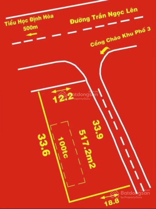 Góc gần trung tâm thành phố mới bình dương ngay sân golf có nhà đường trần ngọc lên gần trường