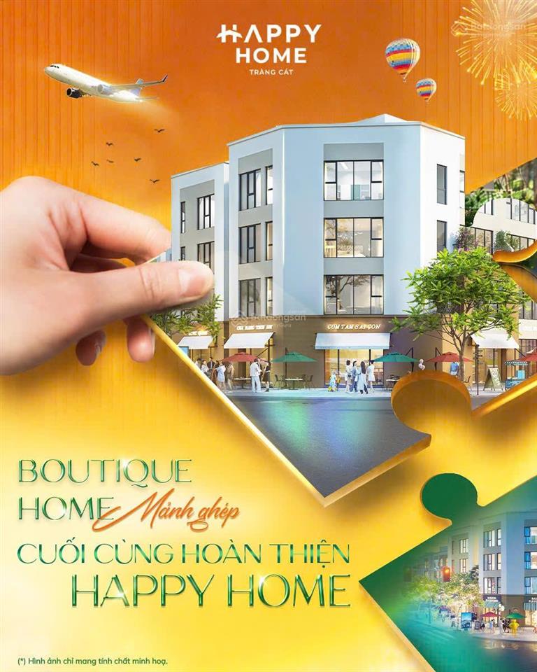 Bán biệt thự happy home tràng cát, 6,262 tỷ, 75m2, 5pn, 4wc, pháp lý đầy đủ