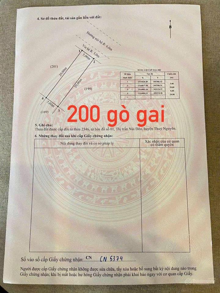 Bán lô tuyến gò gai tuyến 1 vị trí đắc địa nhất, dt 100m2 ngang 5m. em đức 0383 196 *** (zalo)