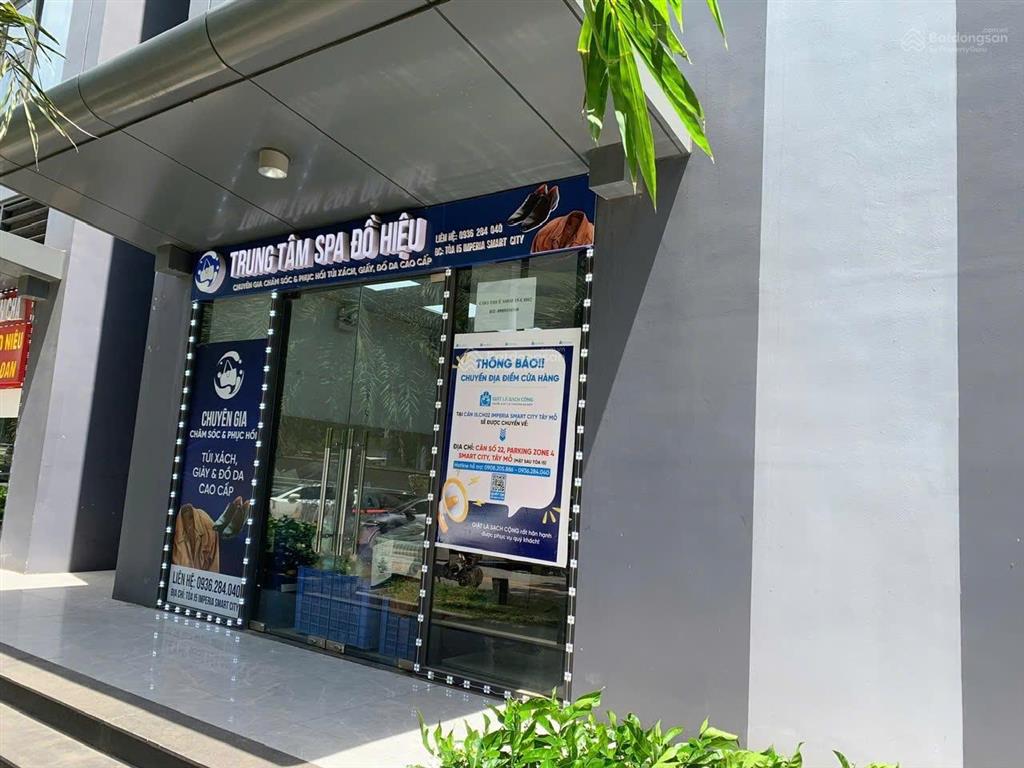 Cho thuê shop chân đế. căn góc hai mặt đường sát sảnh toà cao tầng i5 khu smart city imperia