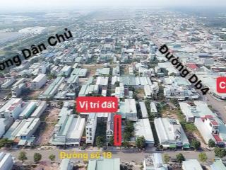 Cho thuê gấp đất mặt tiền kinh doanh đông đúc đường 18 vĩnh tân 160m², ngay kcn vsip 2, bình dương