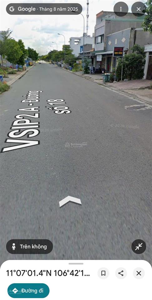 Cho thuê gấp đất mặt tiền kinh doanh đông đúc đường 18 vĩnh tân 160m², ngay kcn vsip 2, bình dương