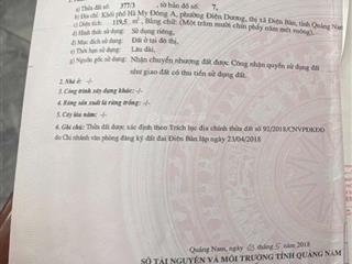 Bán đất biển hà my 119,5m2 tắm biển 100m, đường 13m5, gp xây 5 tầng, xây căn hộ homestay đẹp giá rẻ