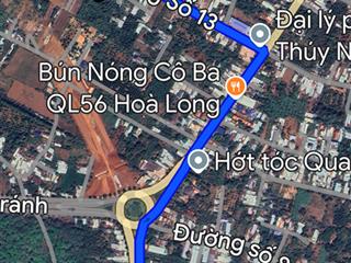 Cần bán lô đất sào đường số 13, hòa long, tp  bà rịa