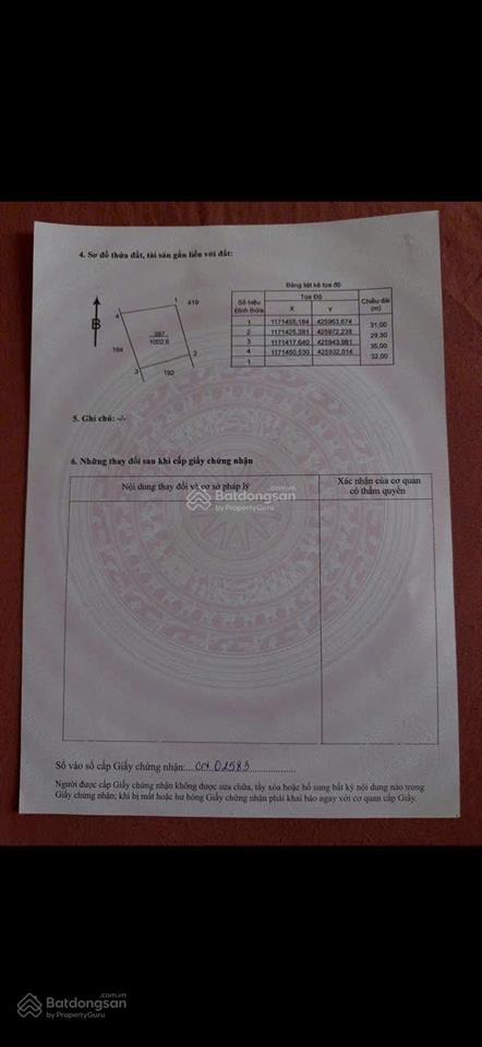 Bán đất giá siêu hời tại phú mỹ, 6,8 tỷ, 1000m2