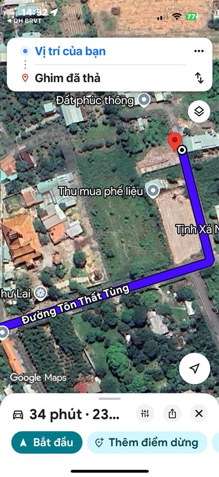 Bán đất giá siêu hời tại phú mỹ, 6,8 tỷ, 1000m2