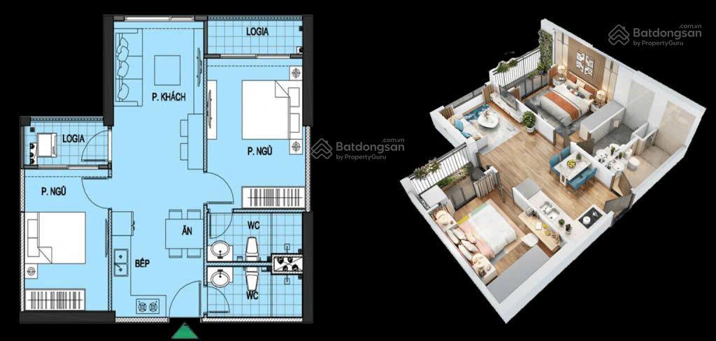 Quá sốc. 61,8m thông thủy  4,2 tỷ, căn 2n2wc đồ cơ bản gs1 vinhomes smart city 0945 881 ***