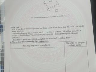 Đất cổ loa, đông anh, 7,6 tỷ, 80m2, bán gấp, vị trí gần vin cổ loa, quốc lộ 3 tt triển lãm quốc gia