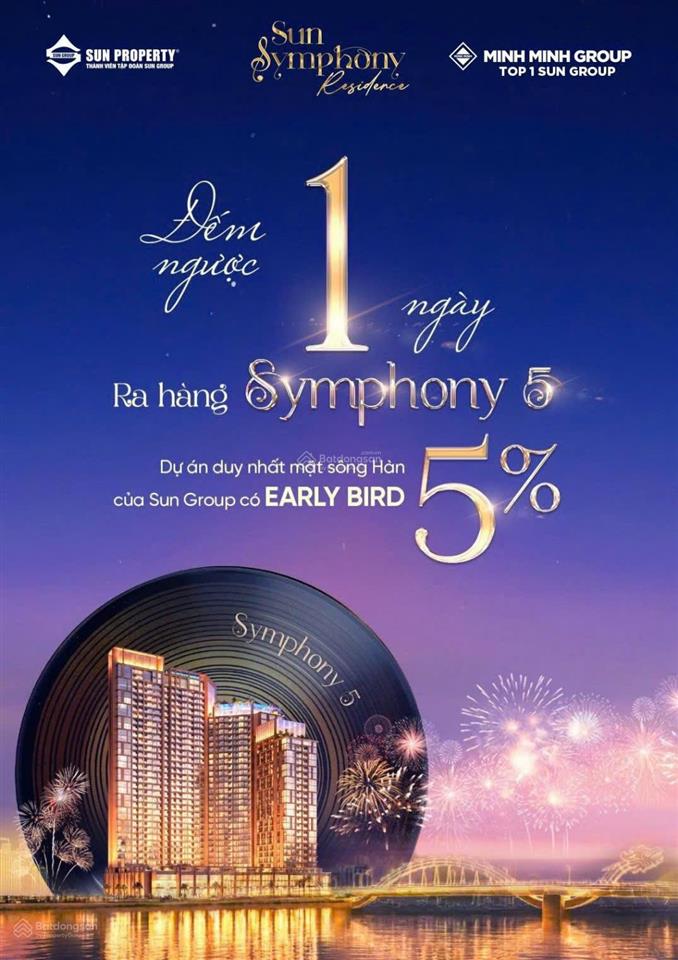Căn hộ symphony 5 đà nẵng  view sông hàn, studio 2. x tỷ  hàng mới